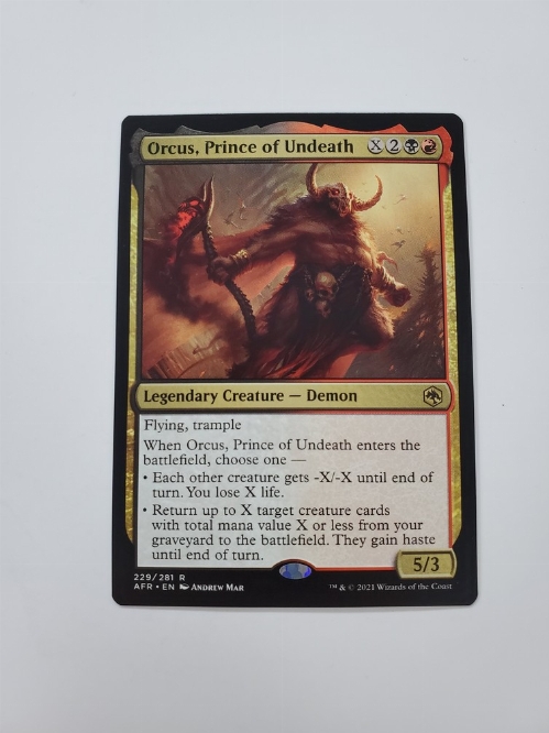 Orcus, Prince of Undeath