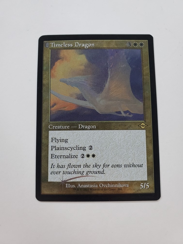 Timeless Dragon - Retro Frame (Etched Foil)