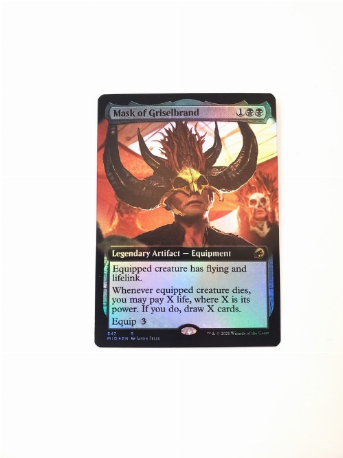 Mask of Griselbrand (Extended Art) (Foil)