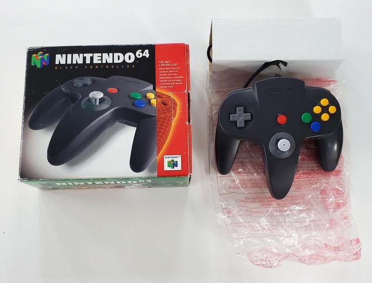 Nintendo 64 Black Controller (CIB)