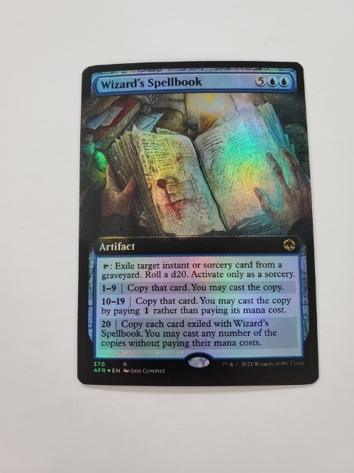 Wizard's Spellbook (Extended Art) (Foil)