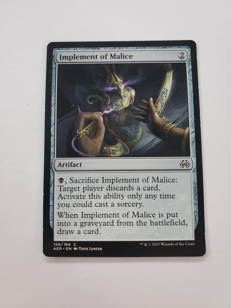 Implement of Malice