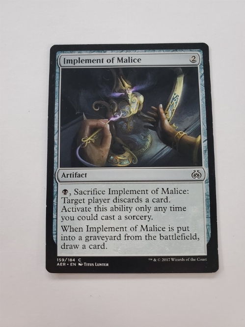 Implement of Malice