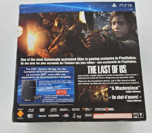 PlayStation 3 500GB Super Slim (The Last of Us Bundle) (Model CECH-4201C) (CIB)