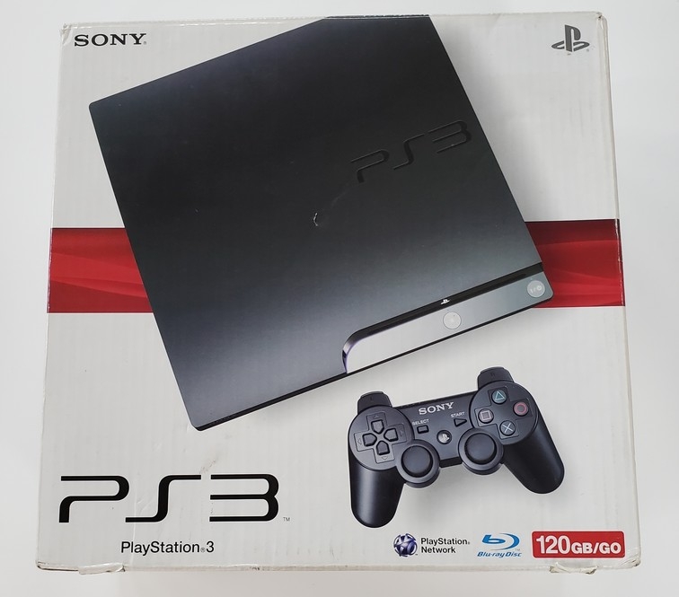 Playstation 3 Slim Black (120GB) (Model CECH-2001A) (CIB)