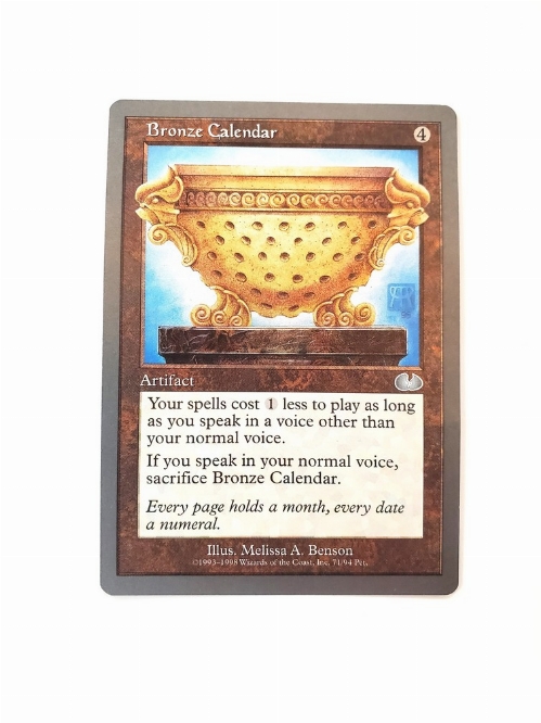Bronze Calendar