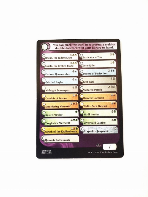 Checklist Card - Eldritch Moon