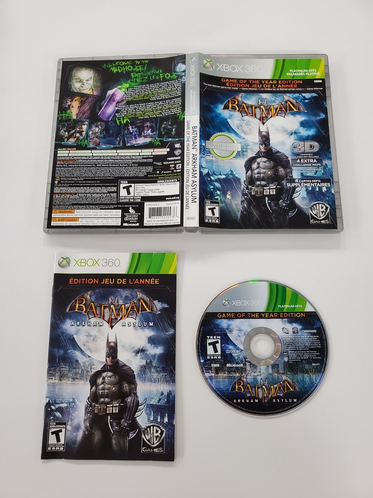 Batman: Arkham Asylum [Game of the Year Edition] [Platinum Hits] (CIB)