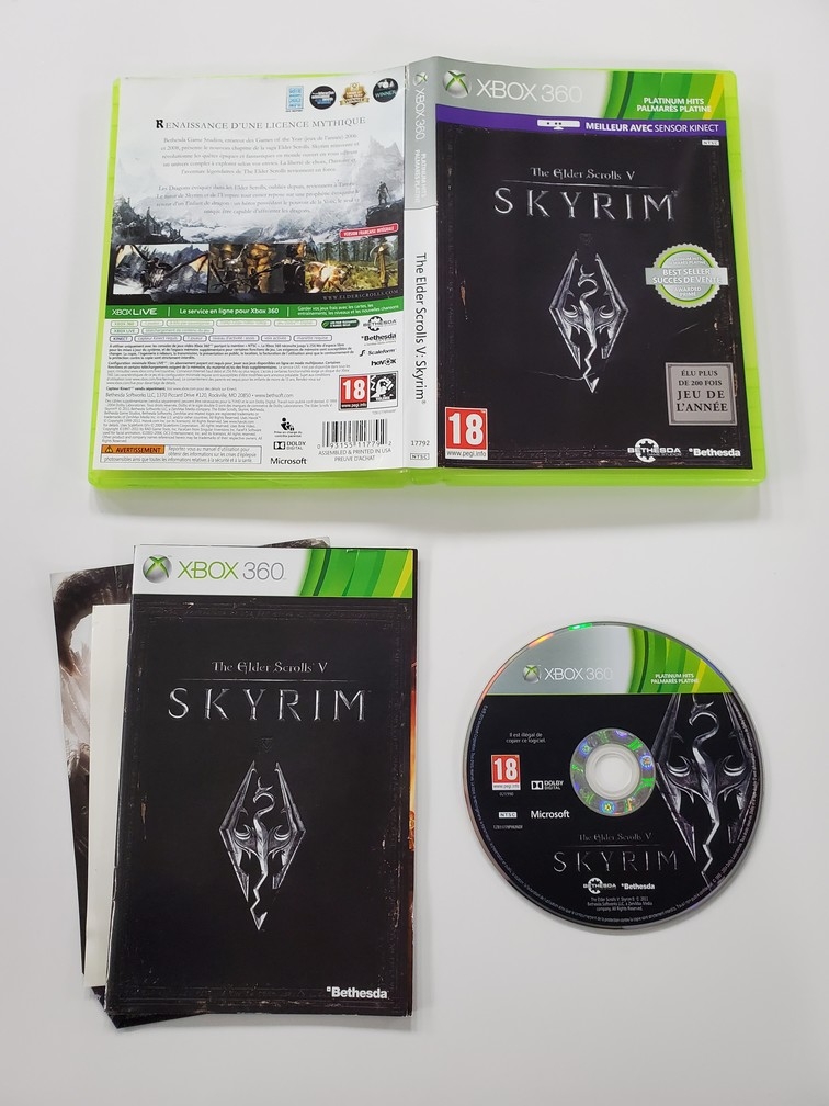 Elder Scrolls V: Skyrim, The (Platinum Hits) (Version Francaise) (CIB)