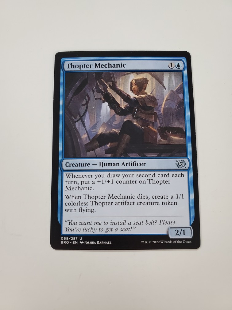 Thopter Mechanic