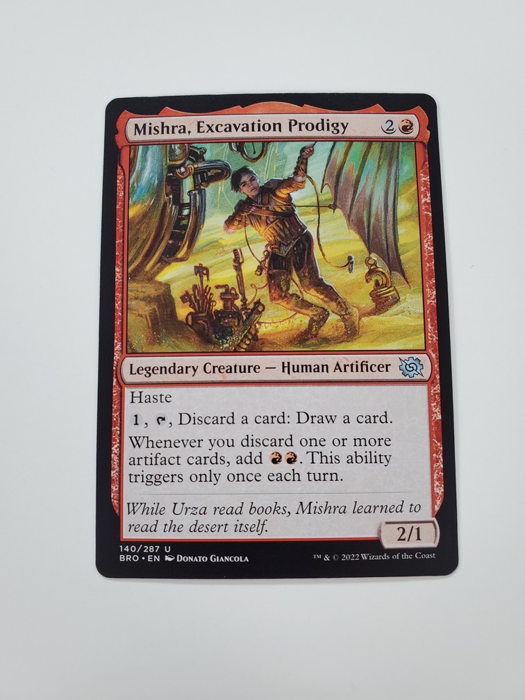 Mishra, Excavation Prodigy