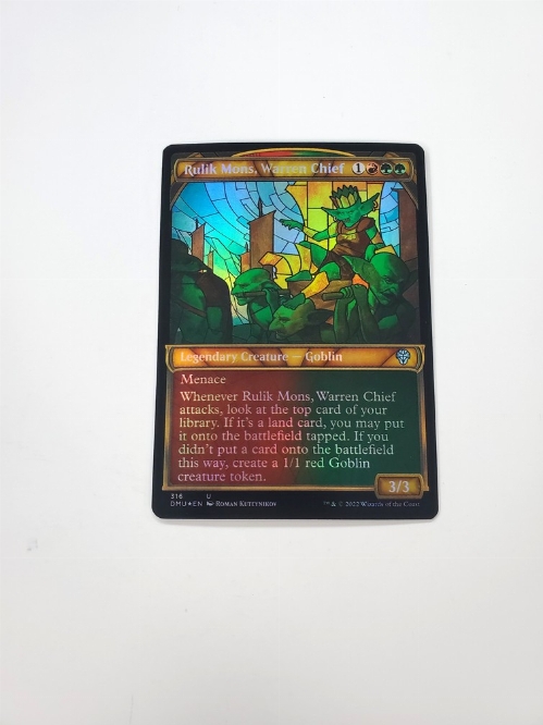 Rulik Mons, Warren Chief (Showcase) (Foil)