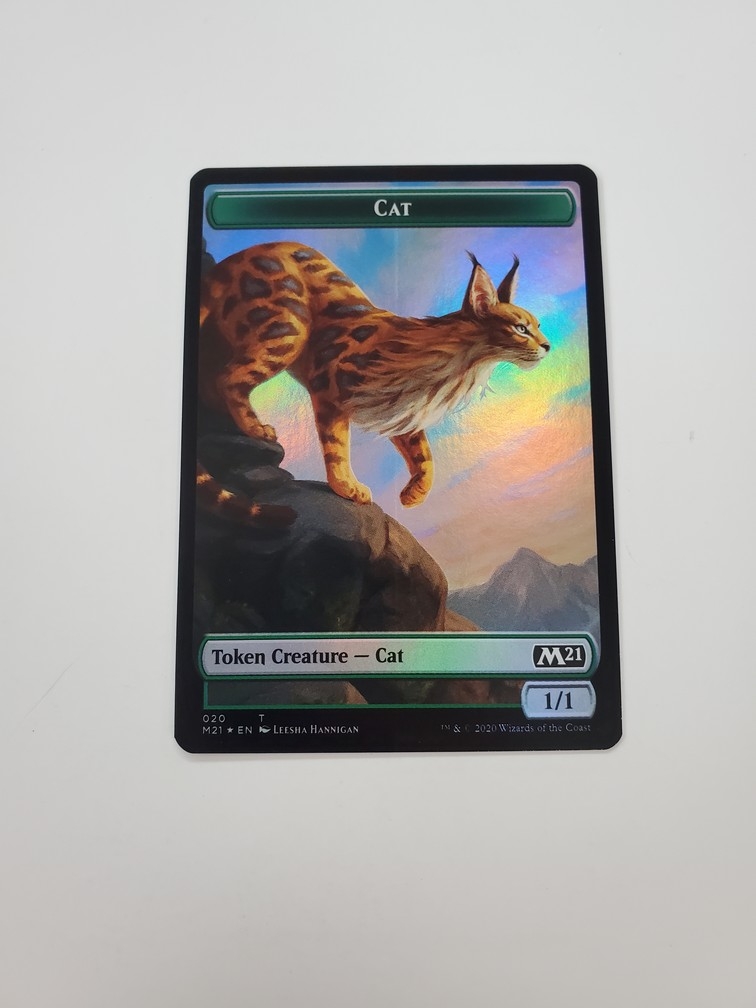 Cat (020) // Zombie - Double-Sided Token (Foil)