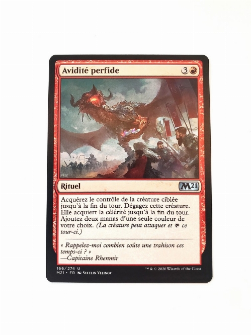 Traitorous Greed (Francaise)