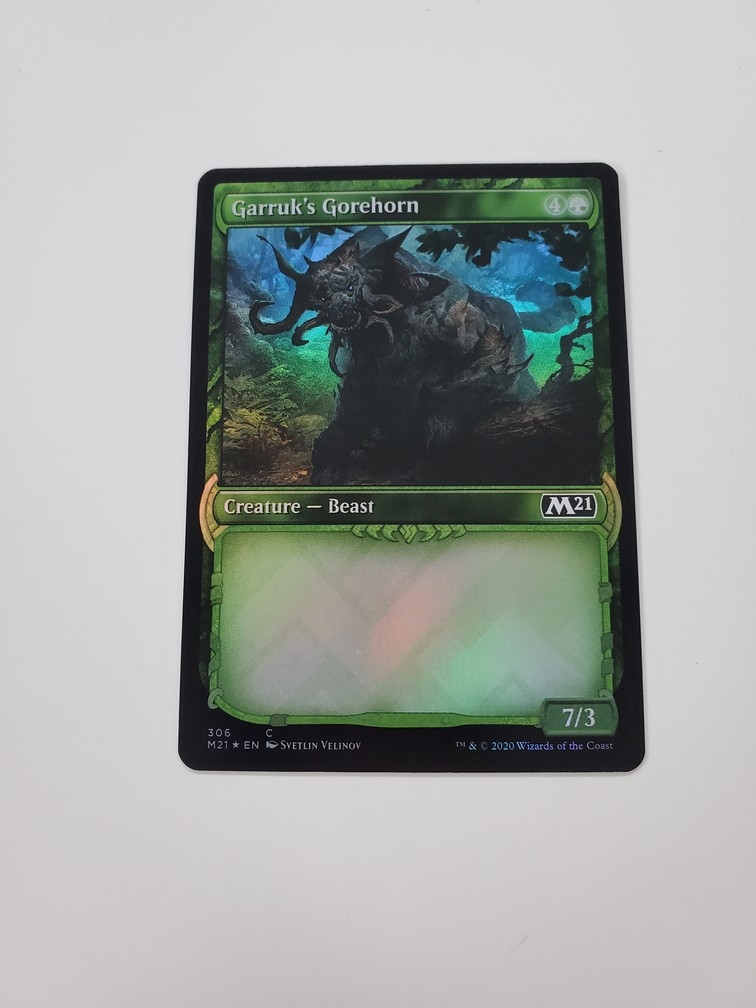 Garruk's Gorehorn (Showcase) (Foil)