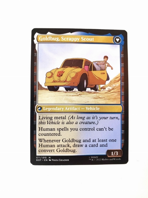 Goldbug, Humanity's Ally // Goldbug, Scrappy Scout