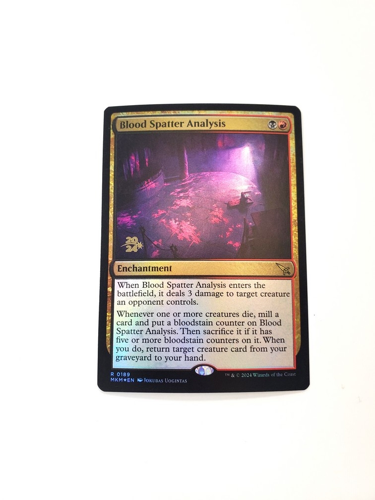Blood Spatter Analysis (Foil)