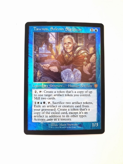 Tawnos, Solemn Survivor (Retro Frame) (Foil)