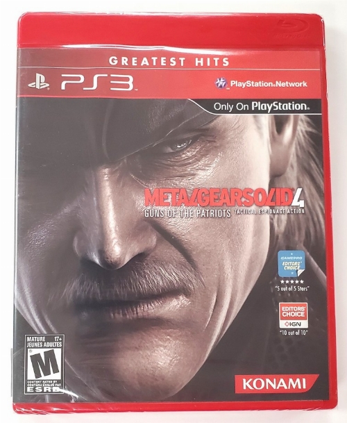 Metal Gear Solid 4: Guns of the Patriots (Greatest Hits) (NEW)