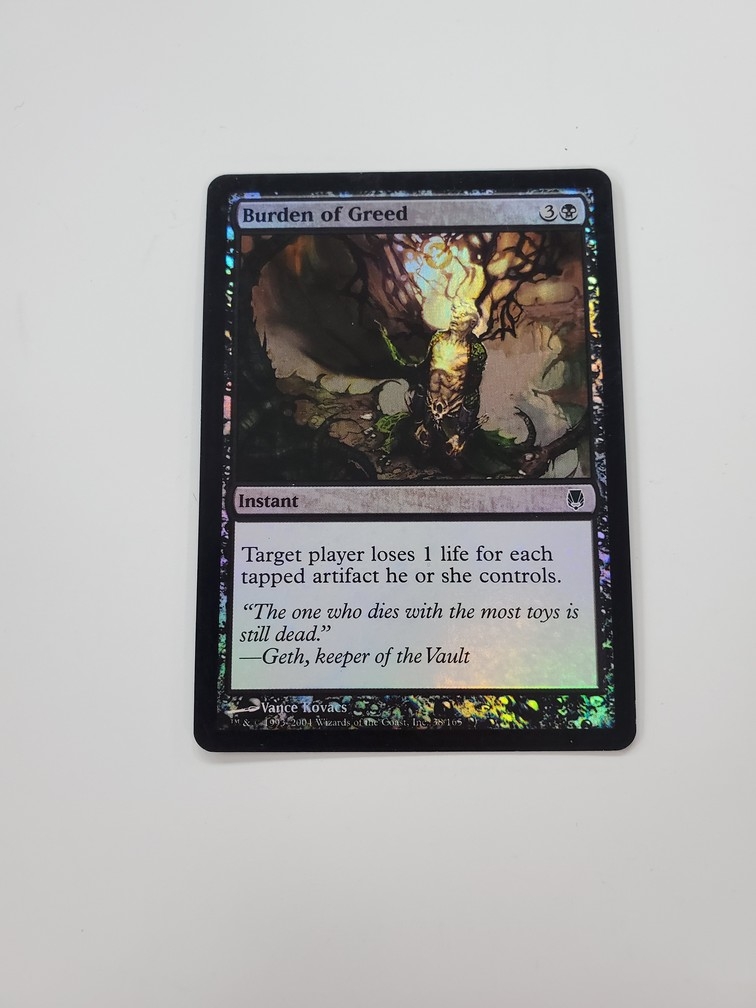 Burden of Greed (Foil)