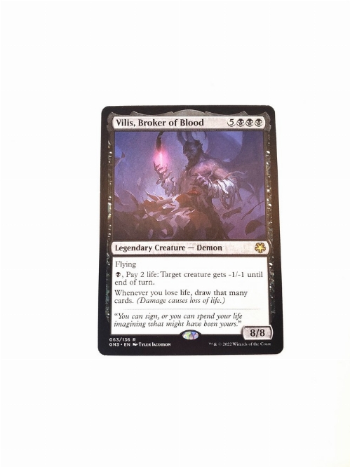 Vilis, Broker of Blood