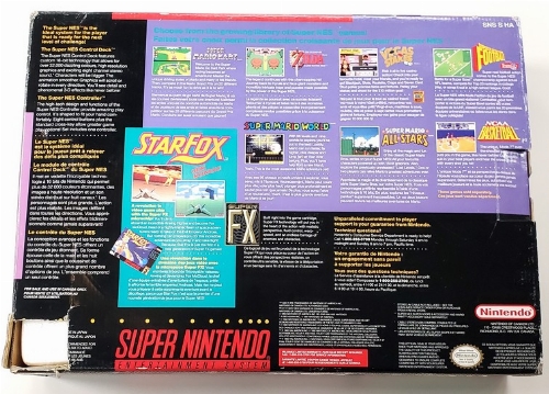 Super Nintendo SNES - Control Set (Super Mario all-Stars & Nintendo Power Bundle) (Model SNS-001) (CIB)