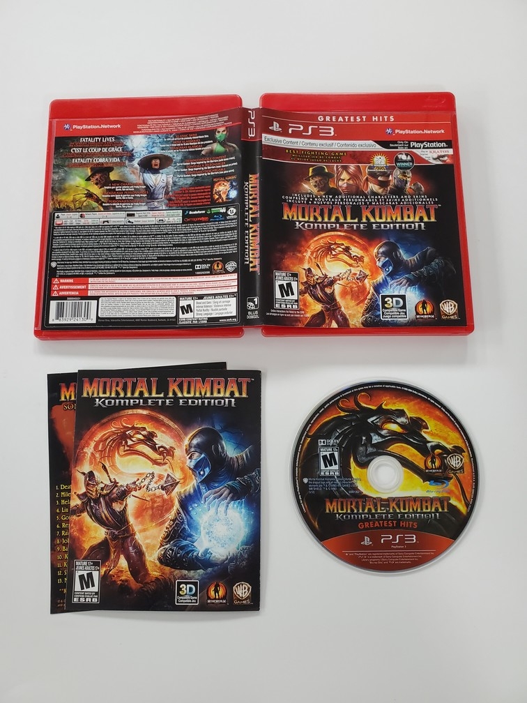 Mortal Kombat [Komplete Edition] (Greatest Hits) (CIB)