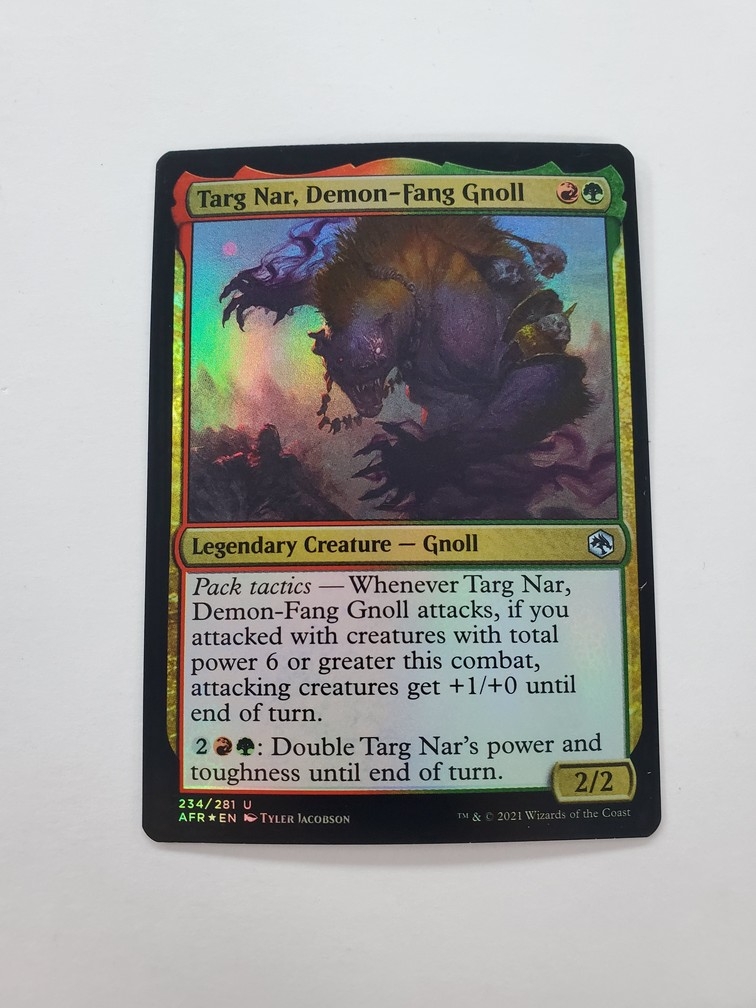 Targ Nar, Demon-Fang Gnoll (Foil)