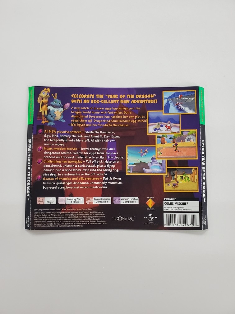 Spyro: Year of the Dragon (Greatest Hits) (B)