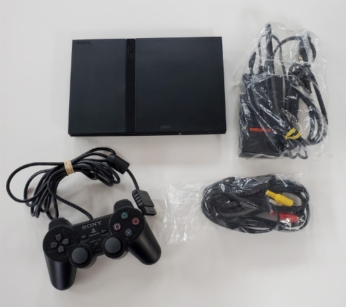 Playstation 2 Slim Black (Model SCPH-70011) (CIB)