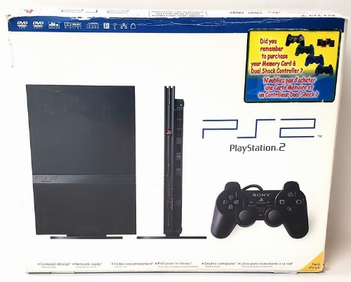Playstation 2 Slim Black (Model SCPH-70011) (CIB)