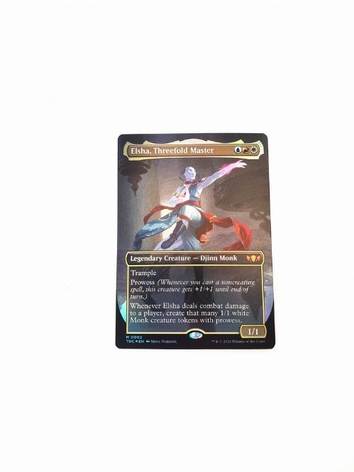 Elsha, Threefold Master (Borderless) (Foil)