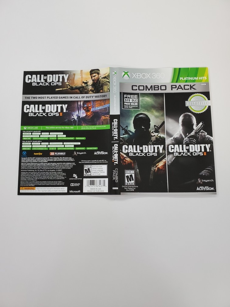 Call of Duty: Black Ops & Black Ops II (Combo Pack) (Platinum Hits) (B)
