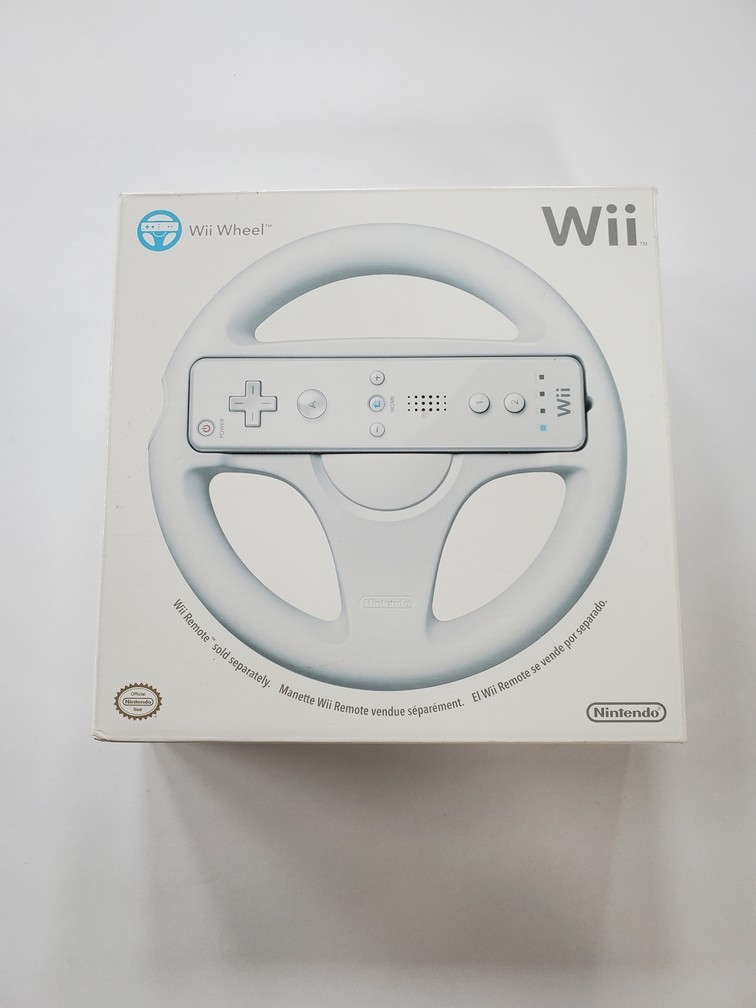 Official White Steering Wheel for Wii (NEW)