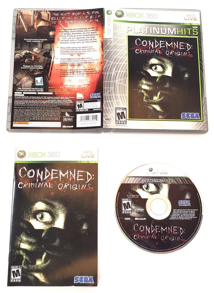Condemned: Criminal Origins [Platinum Hits] (CIB)