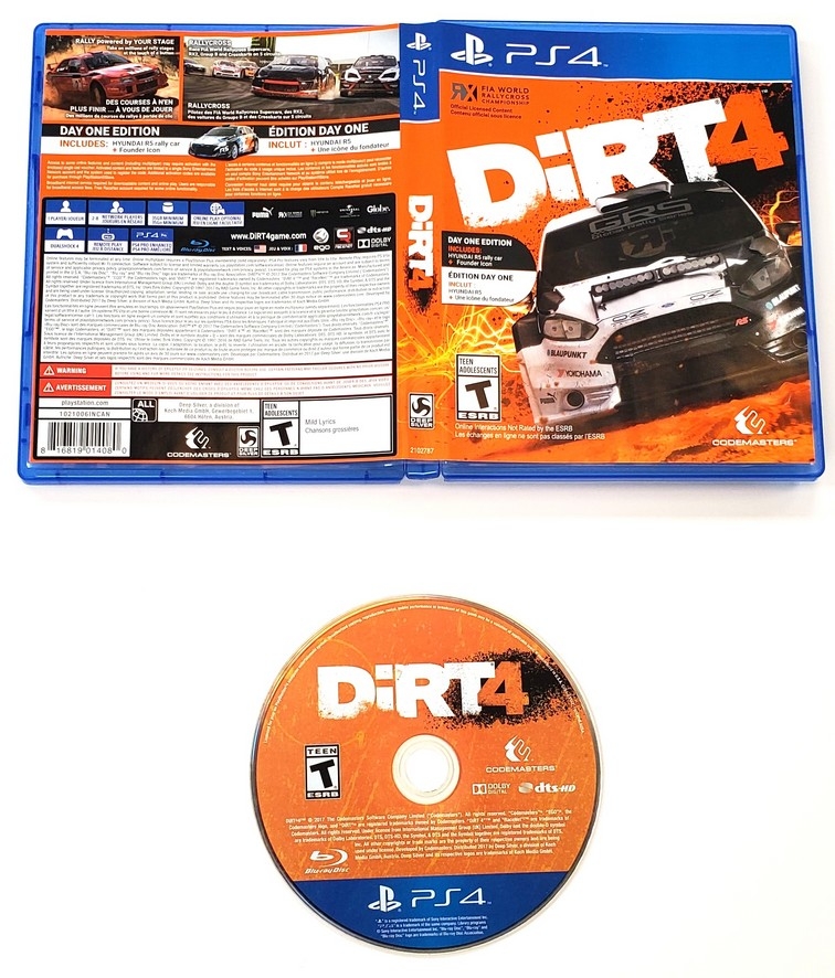 Dirt 4 (Day One Edition) (CIB)