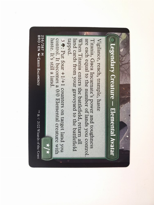 Argoth, Sanctum of Nature // Titania, Gaea Incarnate