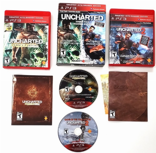 Uncharted: Drake's Fortune & Uncharted 2: Among Thieves (Greatest Hits) [Dual Pack] (CIB)