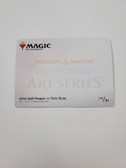 Adult Gold Dragon - Art Card