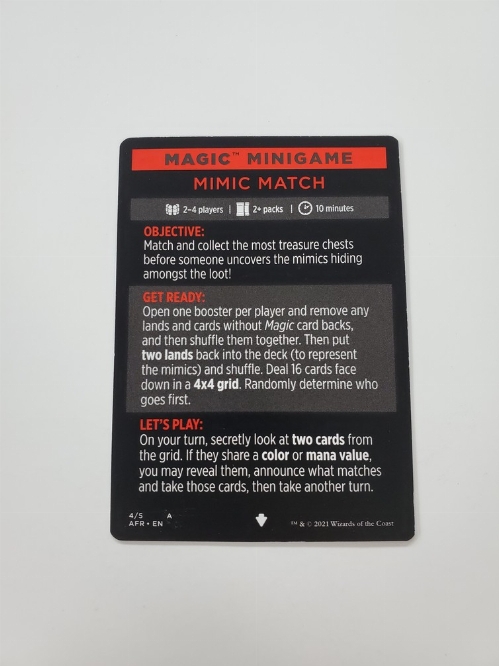 Magic Minigame: Mimic Match