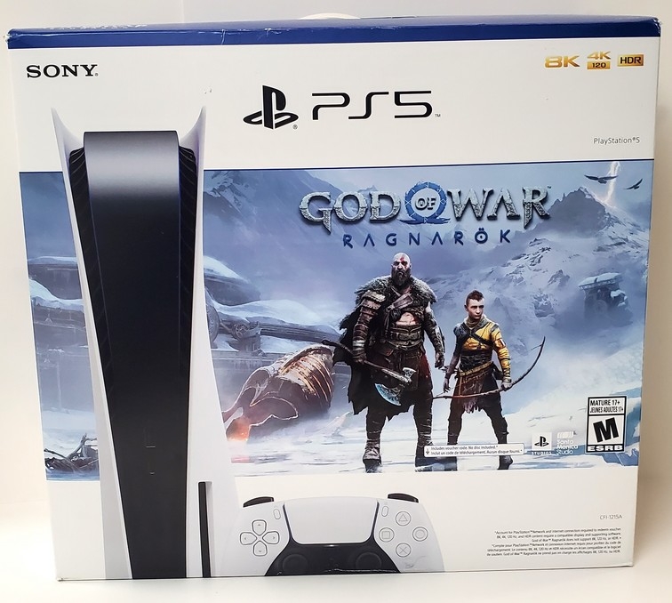 Playstation 5 1TB (God of War: Ragnarok Bundle) (Model CFI-1215A) (CIB)