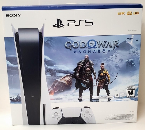 Playstation 5 1TB (God of War: Ragnarok Bundle) (Model CFI-1215A) (CIB)