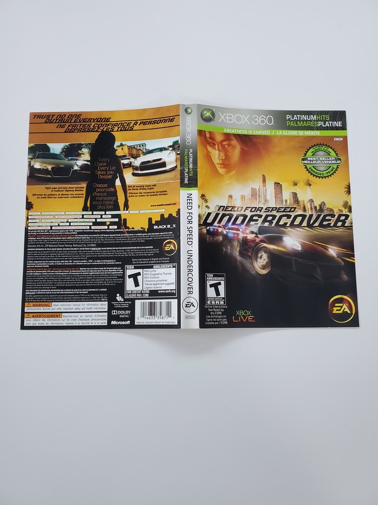 Need for Speed: Undercover (Platinum Hits) (B)
