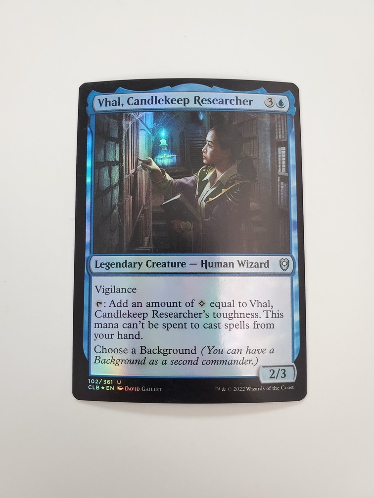 Vhal, Candlekeep Researcher (Foil)