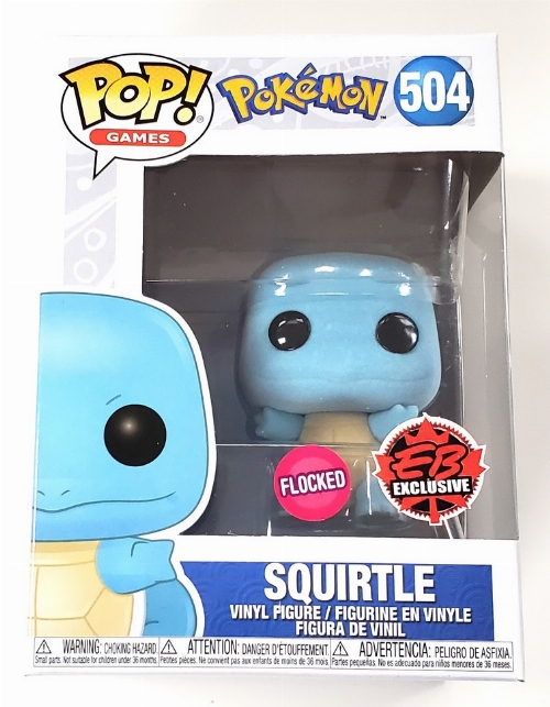 Pokémon - Squirtle (Flocked) (EB Games Exclusive) #504 (NEW)