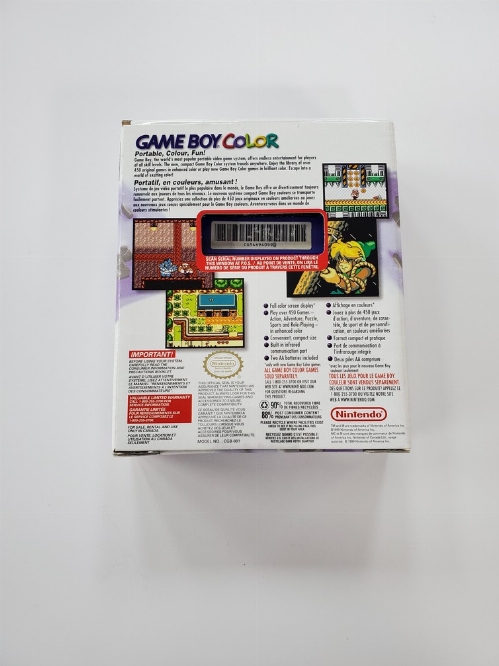 Game Boy Color Grape (Model CGB-001) (CIB)