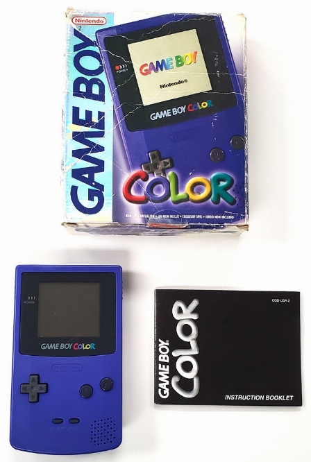 GameBoy Color - Grape (Model CGB-001) (CIB)