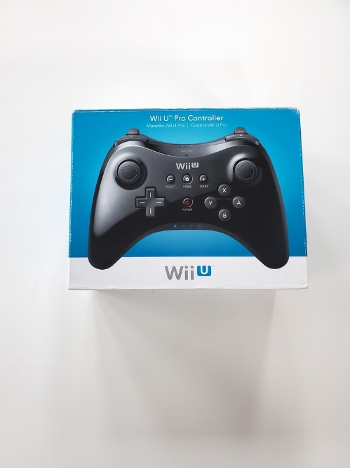 Nintendo Wii U Official Black Pro Controller (CIB)