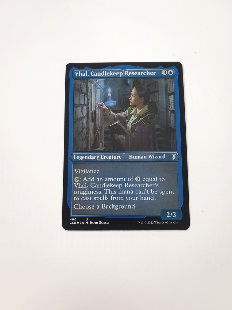 Vhal, Candlekeep Researcher (Foil Etched)