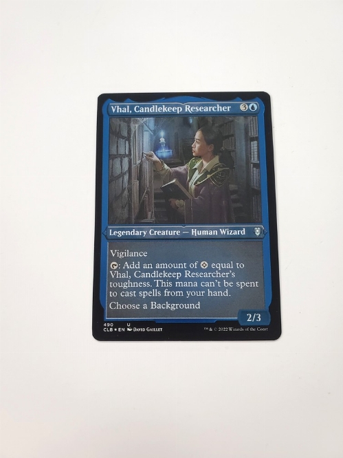 Vhal, Candlekeep Researcher (Foil Etched)